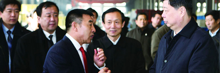 山东省委书记、省人大常委会主任姜异康等领导来Ag官方平台视察